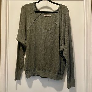 We The Free waffle knit sweater